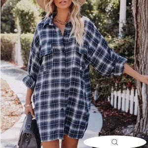 Vici plaid dress tunic